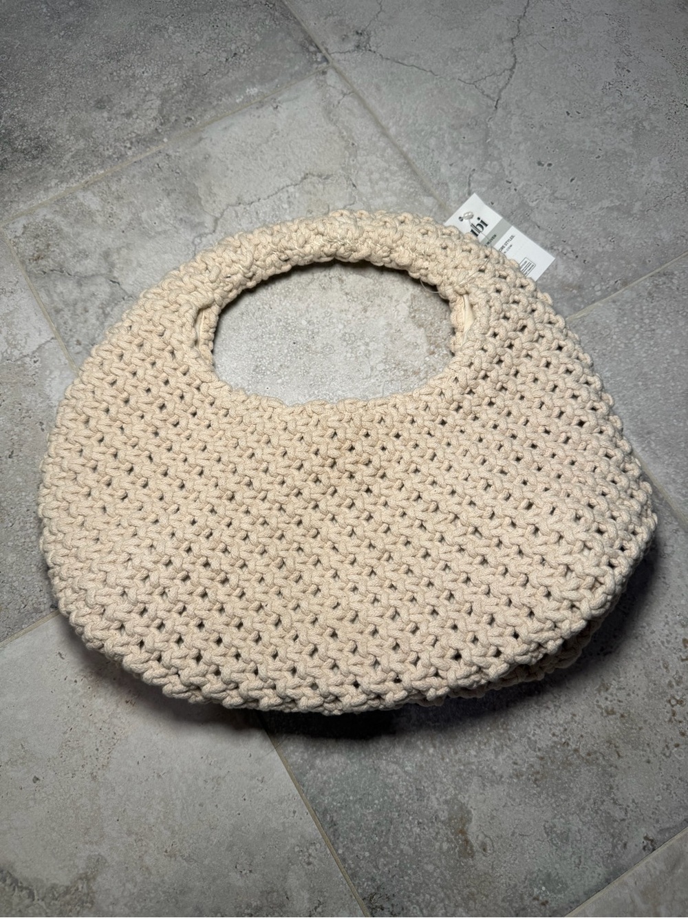 Cotton On Cream Crochet Shoulder Bag